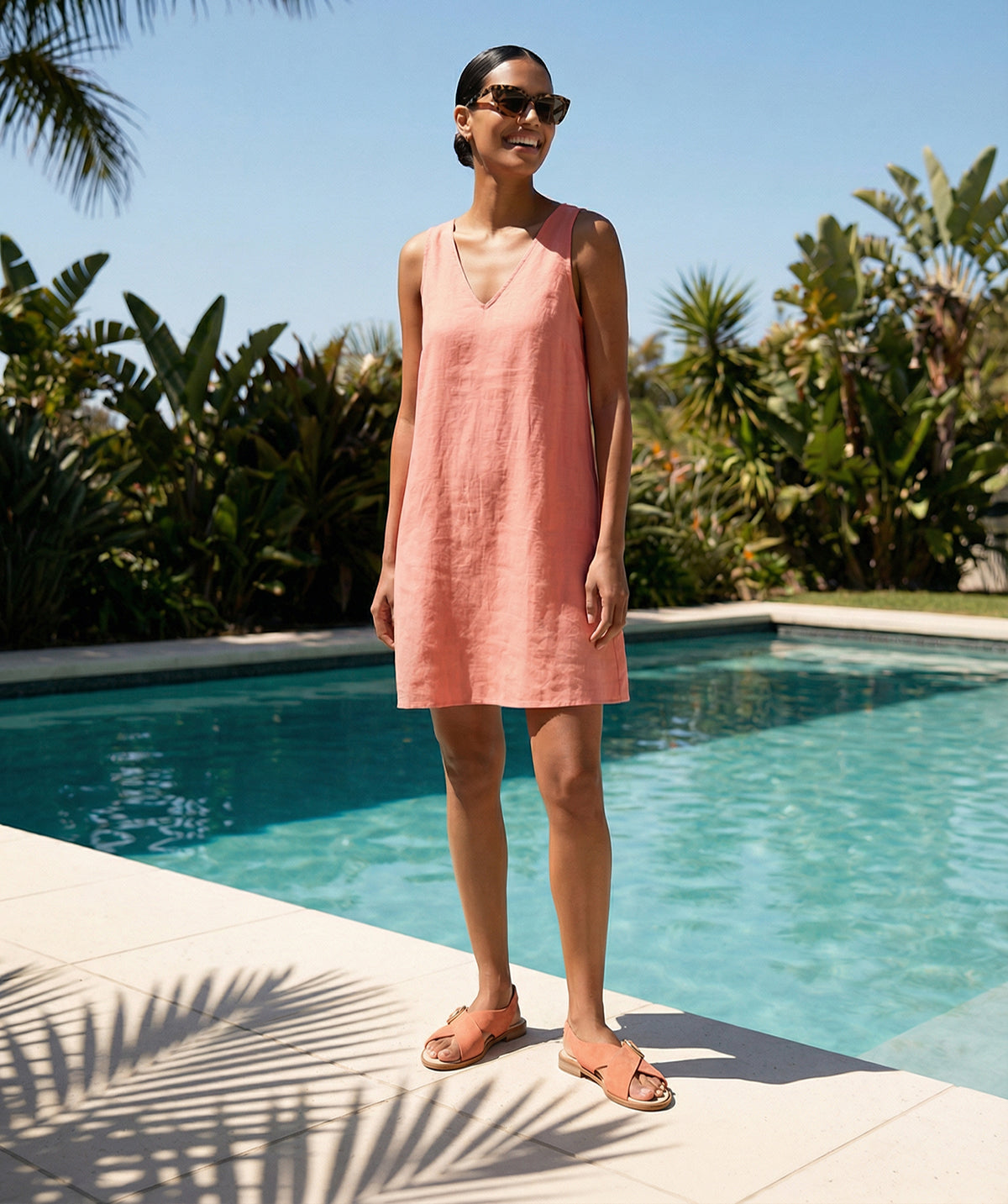 COLETTE Peach Sandals