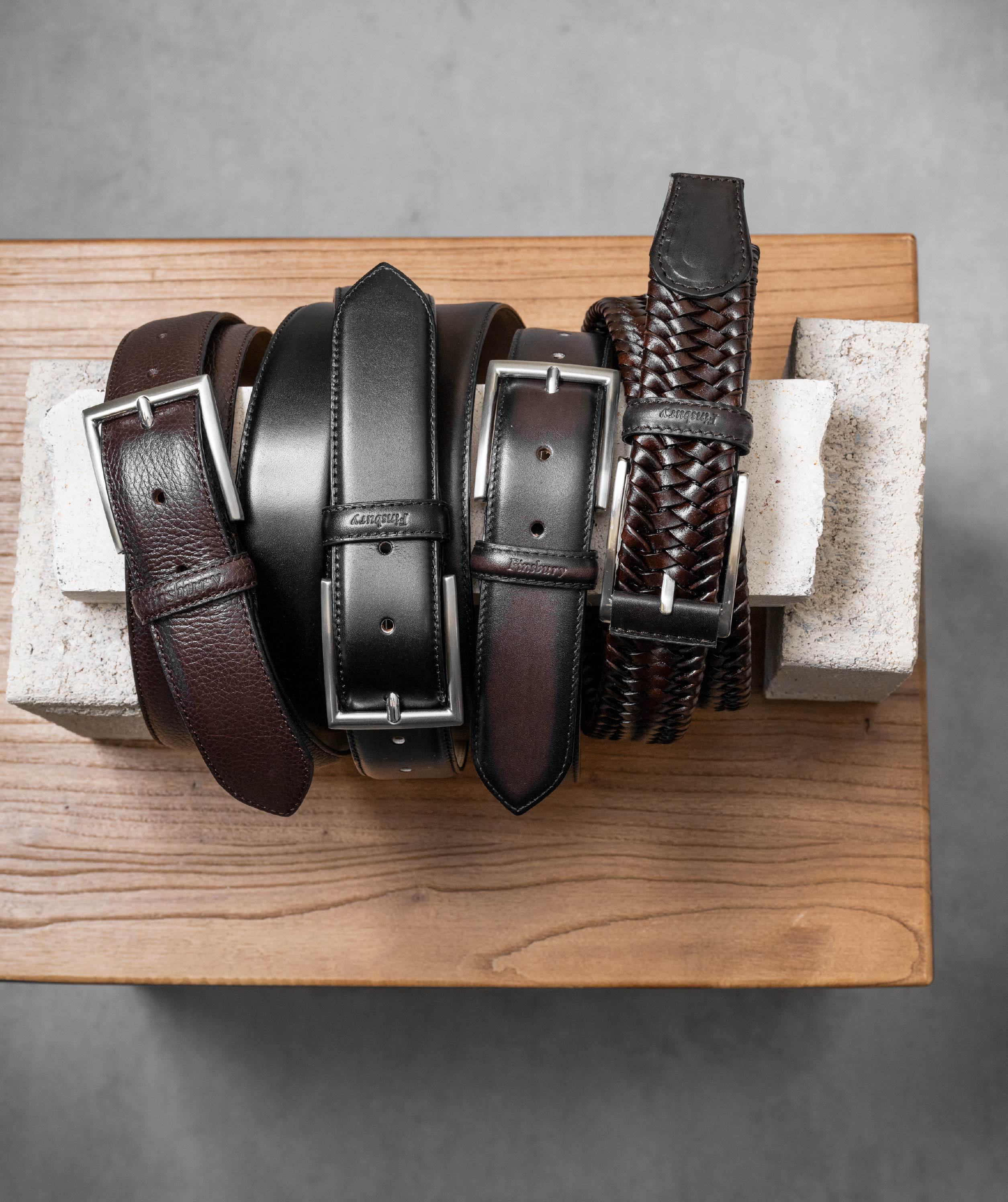 Ceinture Tressée Bleu Marine