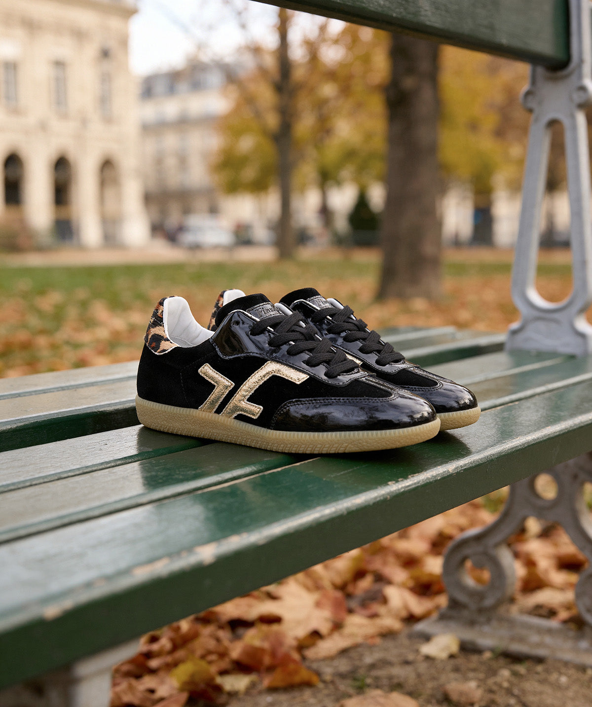 Sneakers MATHILDE Noir Léopard