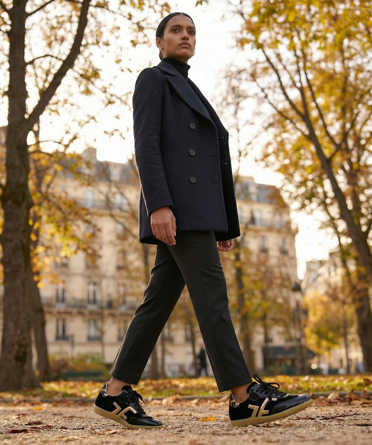 Sneakers MATHILDE Noir Léopard