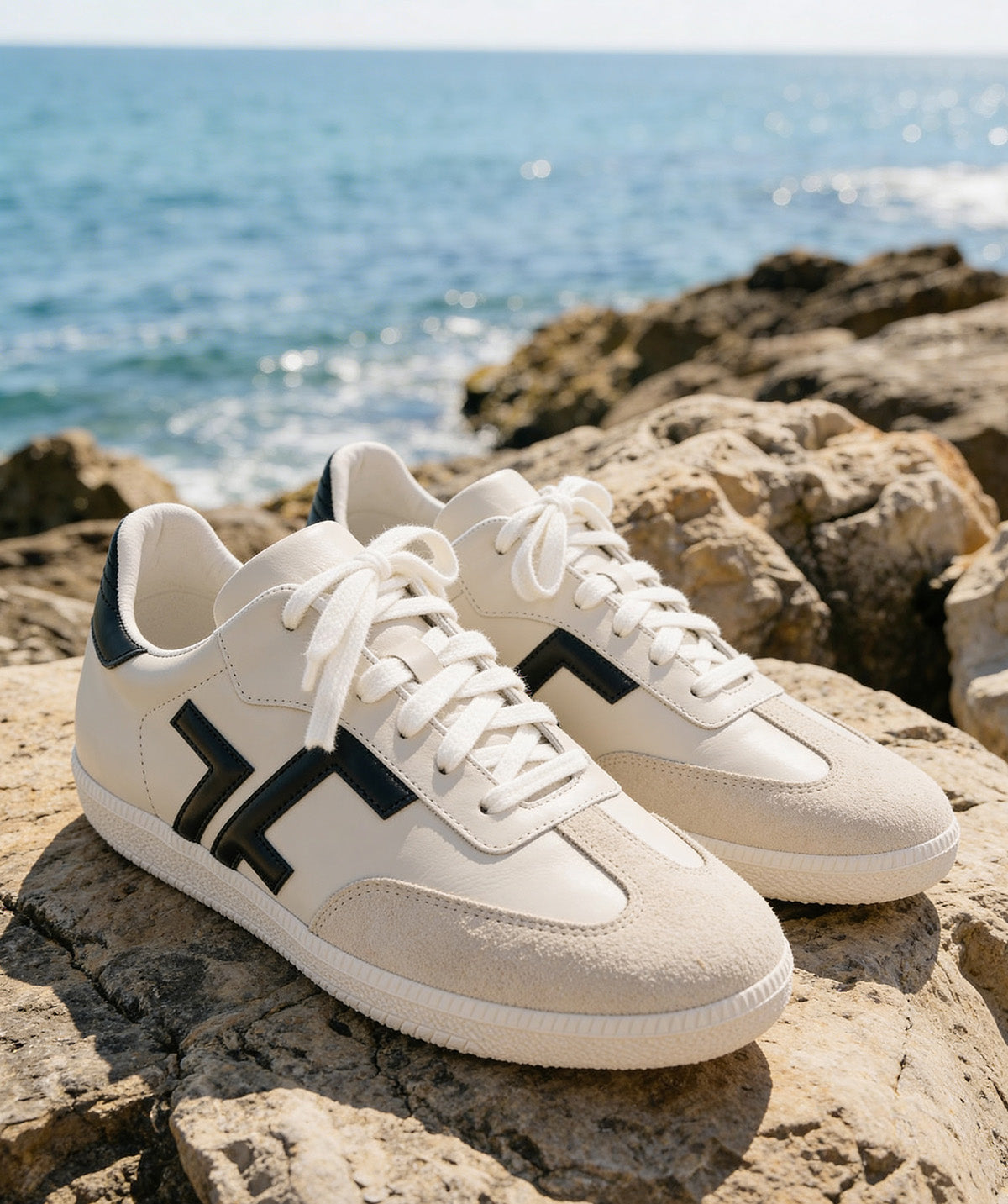 Sneakers MATHILDE Créme et Noir