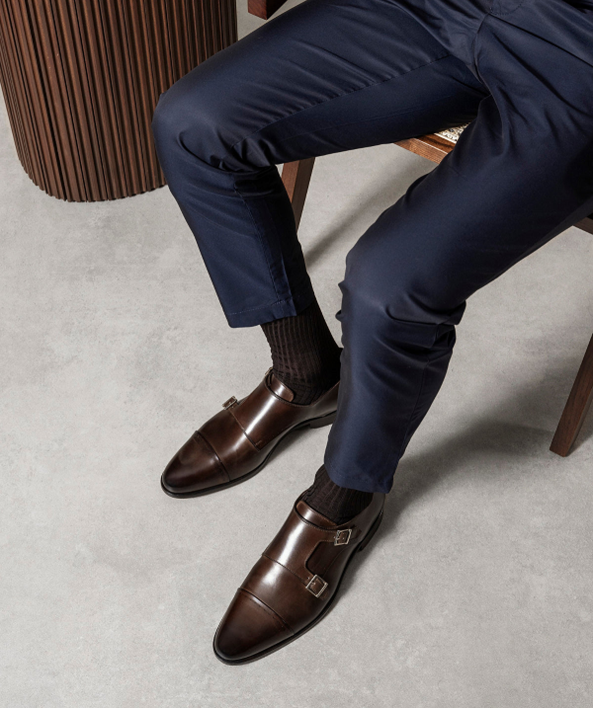 Boucles FELICIANO Marron Patiné