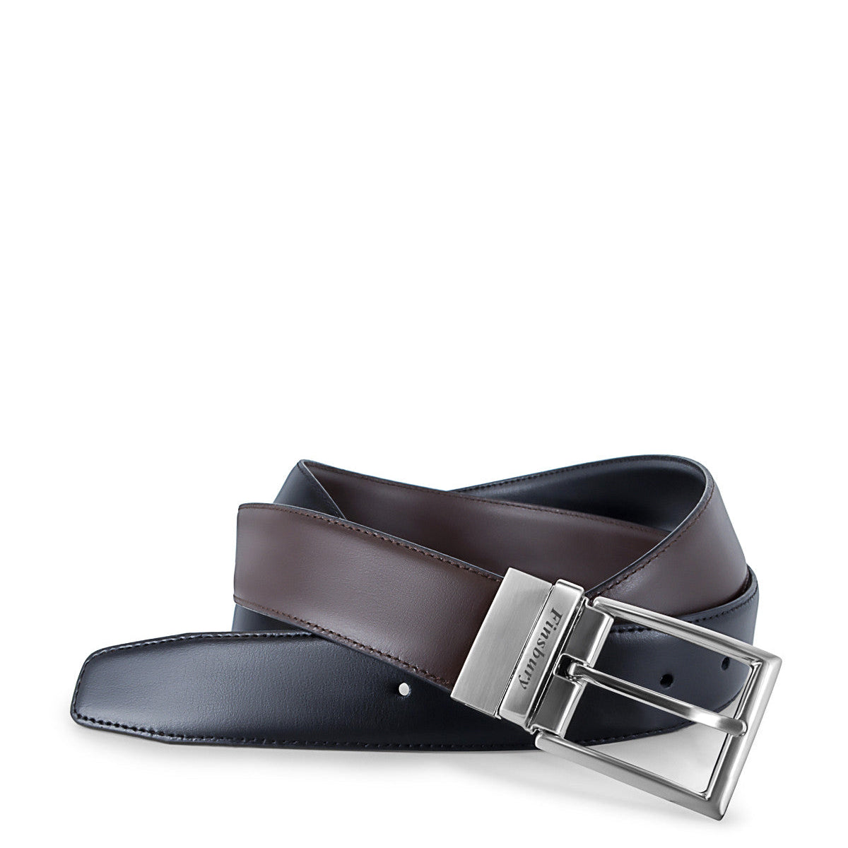 Reversible Black and Brown Leather Belt - Finsbury Shoes