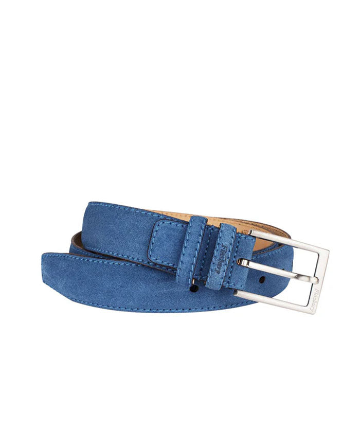Ceinture estivale daim Bleu roi