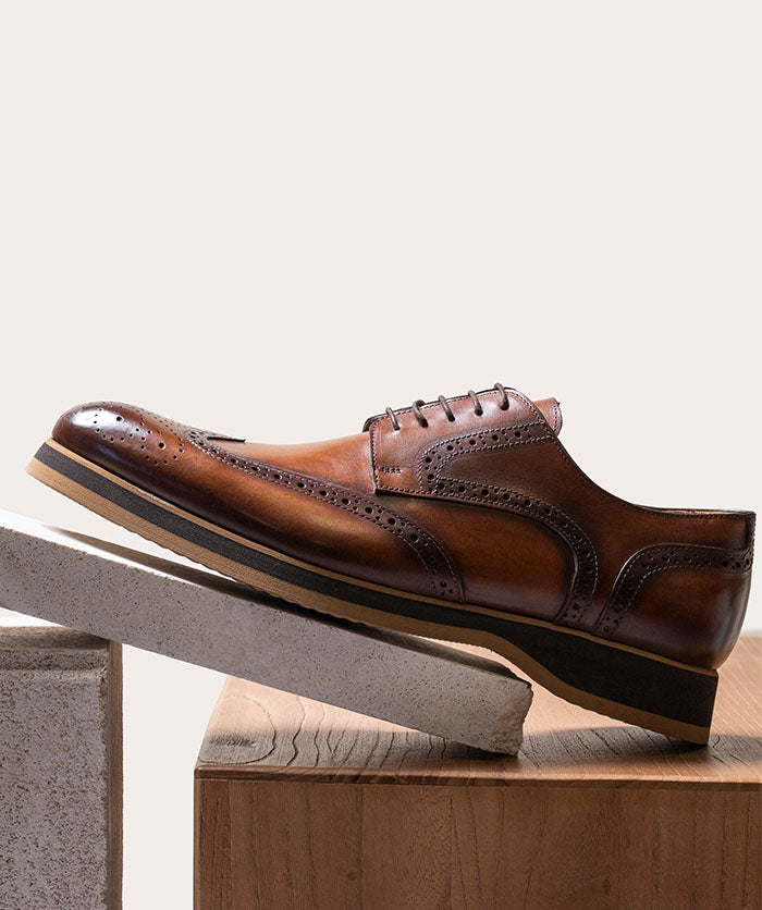 Derby ELIAS Marron Patine