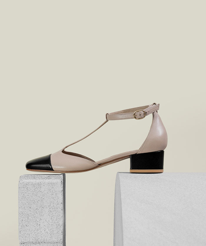 Escarpins Rosa Beige et Noir