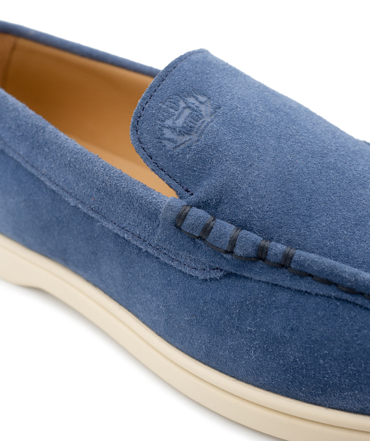 MONACO Blue Suede Moccasin