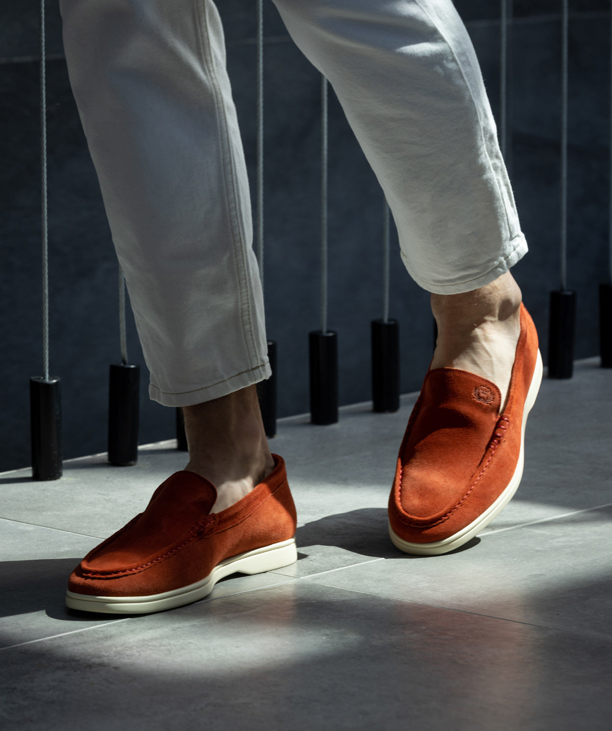 MONACO Brick Suede Moccasin