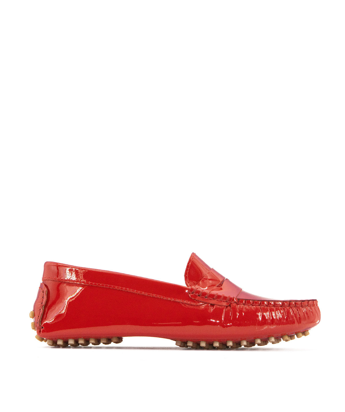Harlequin Red Patent Moccasins