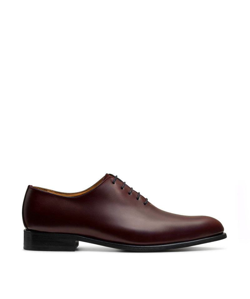 Chaussure Richelieu En Cuir Bordeaux – Taille 44.5 (10.5 US) – Élégant Pour Homme – Occasion