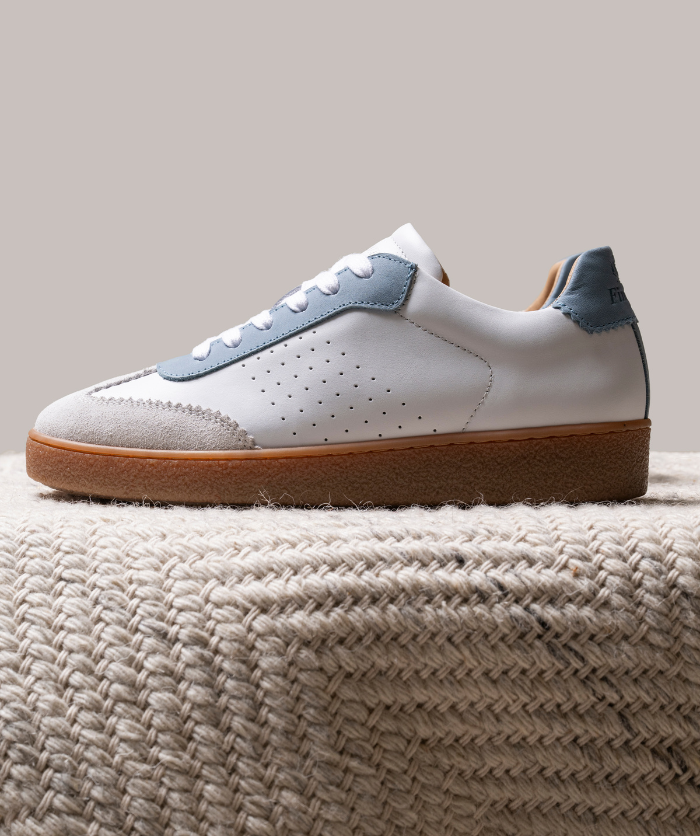 Sneakers JANE Ciel et Blanc