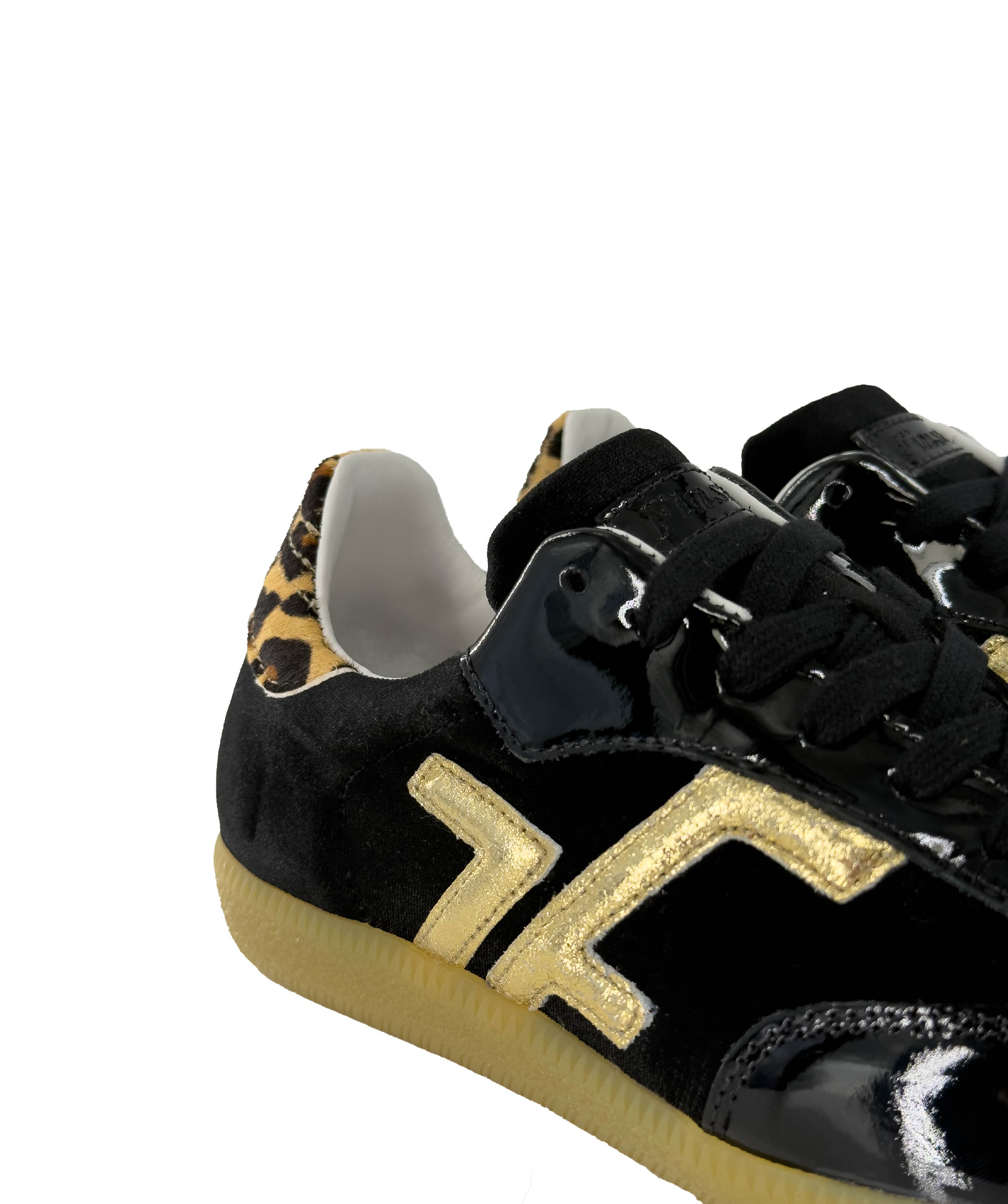 Sneakers MATHILDE Noir Léopard