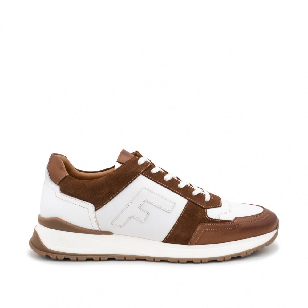 RALPH White and Brown Sneakers
