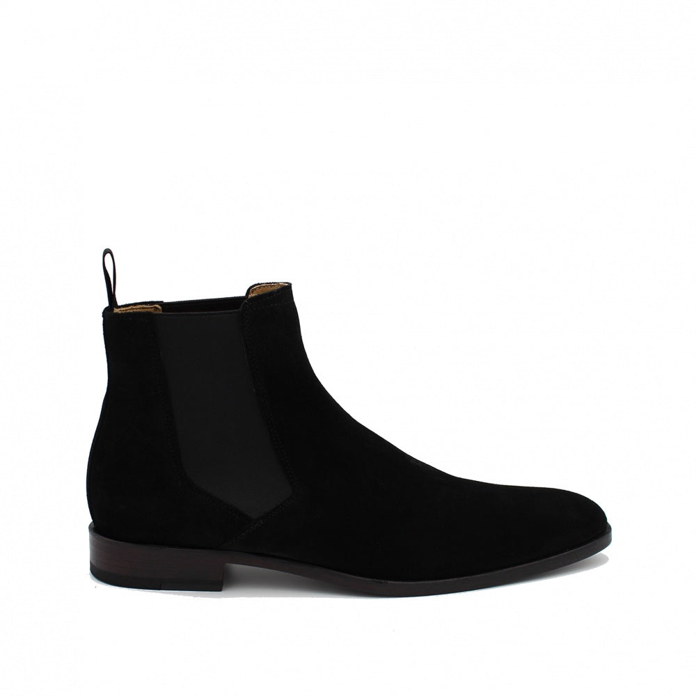 TIVOLI Black Suede Ankle Boots